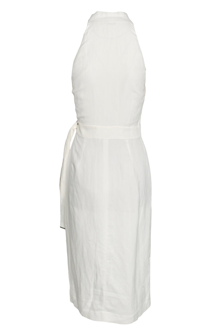 Brunello Cucinelli Size S Belted Twill Midi Wrap Dress