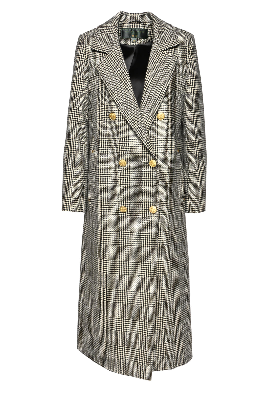 Holland Cooper Size 6 Prince of Wales Mono Double Breasted Coat