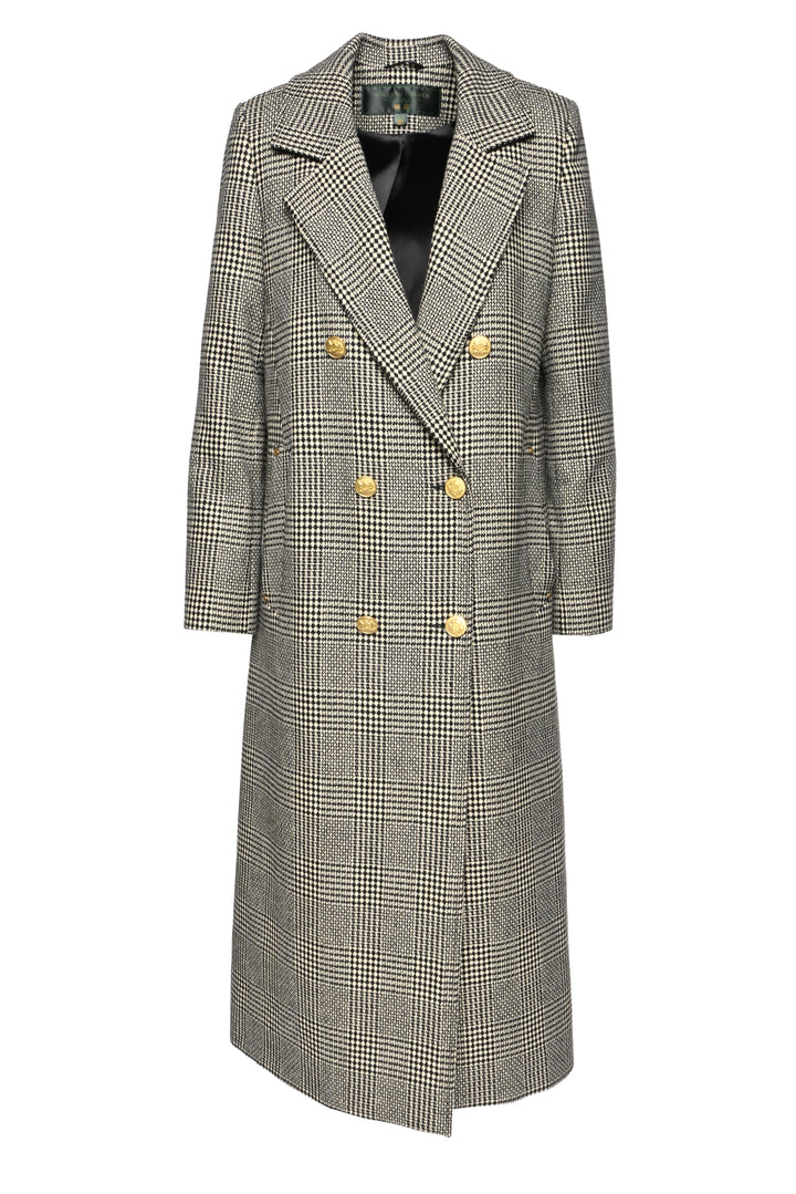 Holland Cooper Size 6 Prince of Wales Mono Double Breasted Coat