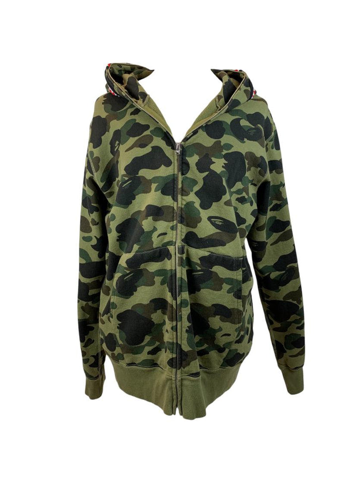 A Bathing Ape Size 3X Men's 1st Camo Shark Full Zip  Hoodie