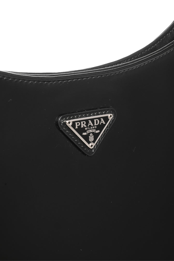 Prada Cleo Brushed Leather Shoulder Bag