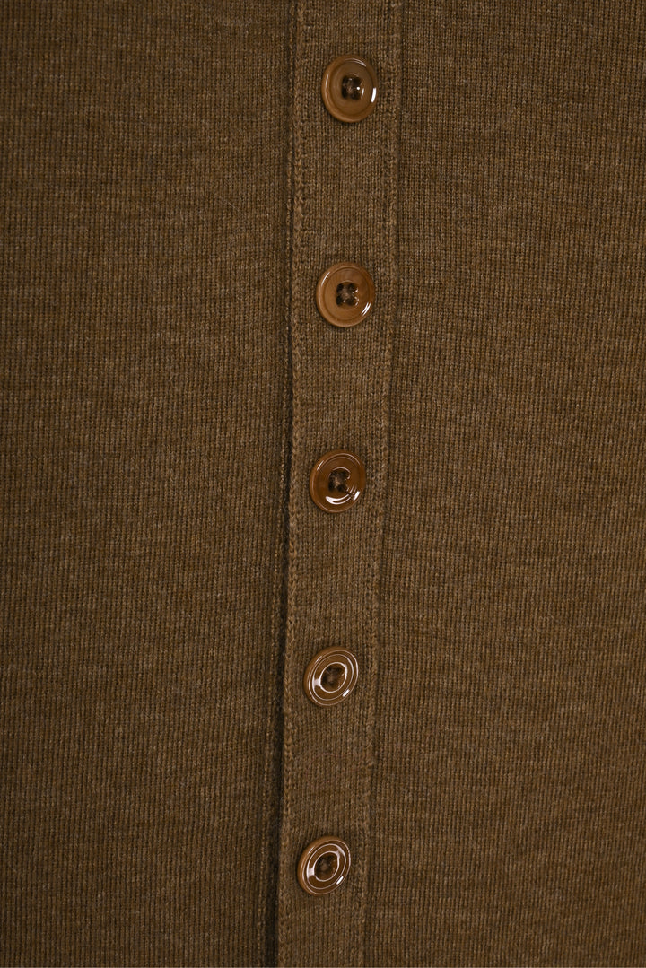 LEMAIRE Size XL Buttoned Top Wool Cardigan