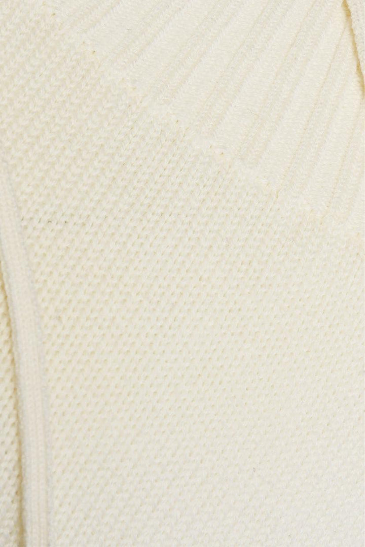 Monse Size S Asymmetrical Knit Hooded Sleeveless Sweater