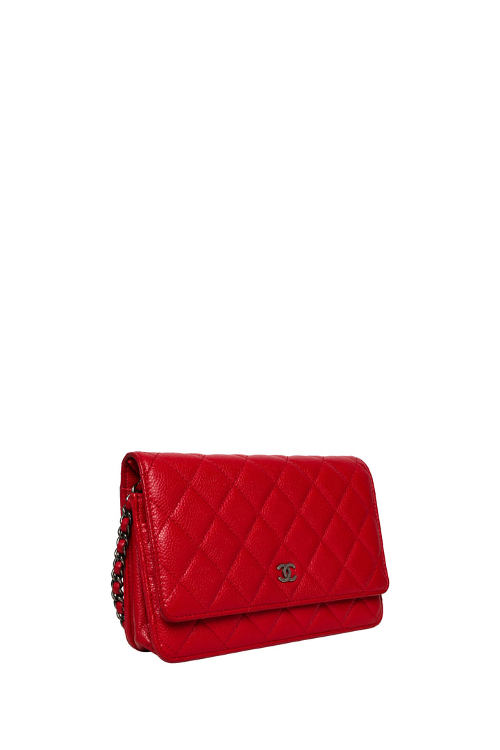 Chanel 2015-2016 Quilted Caviar Classic Wallet on Chain