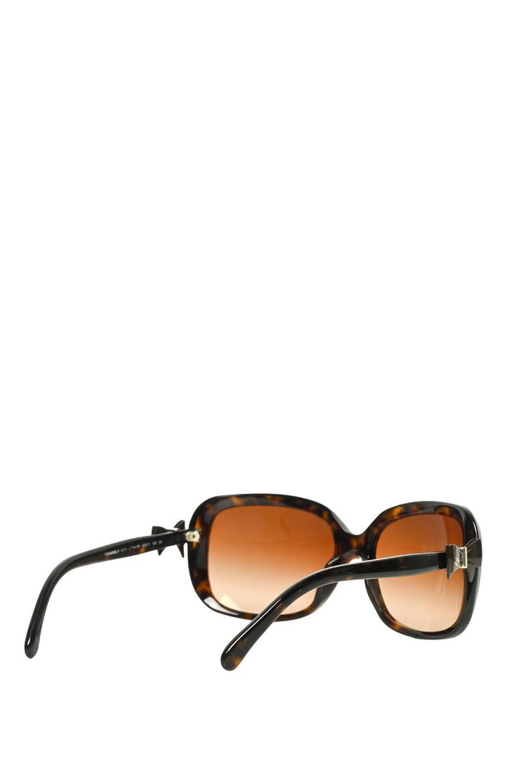 Chanel Tortoiseshell Bow Sunglasses