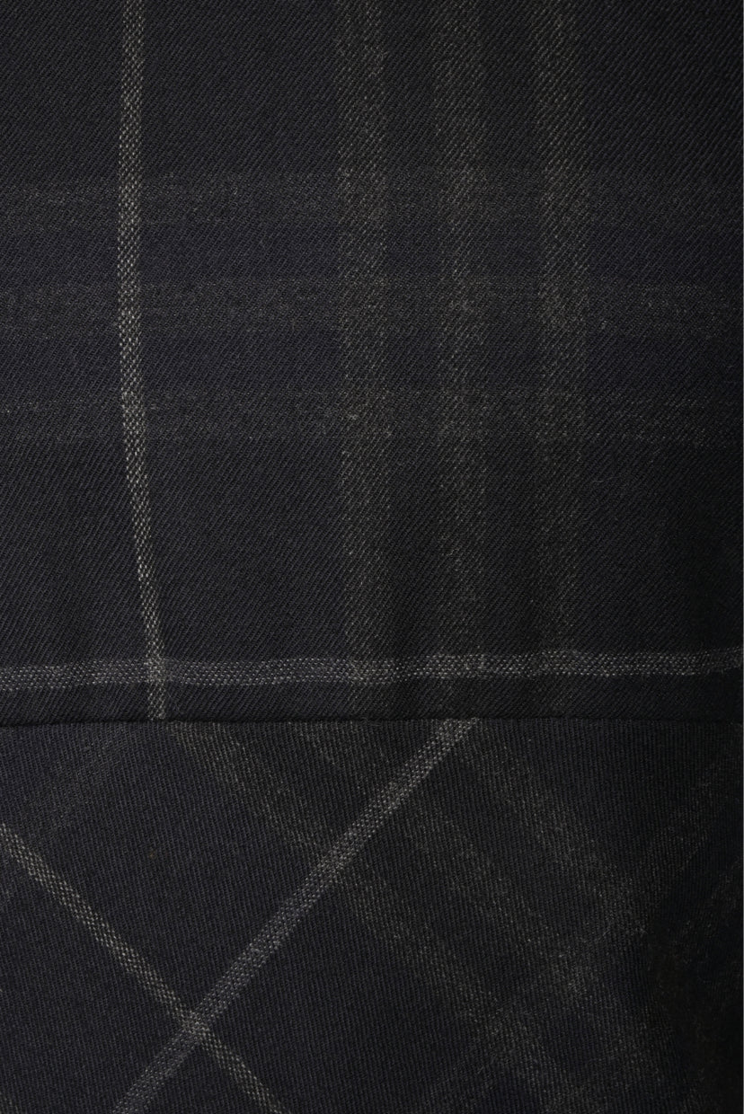 Burberry London Size 8 Short Sleeve Plaid Wool Dress