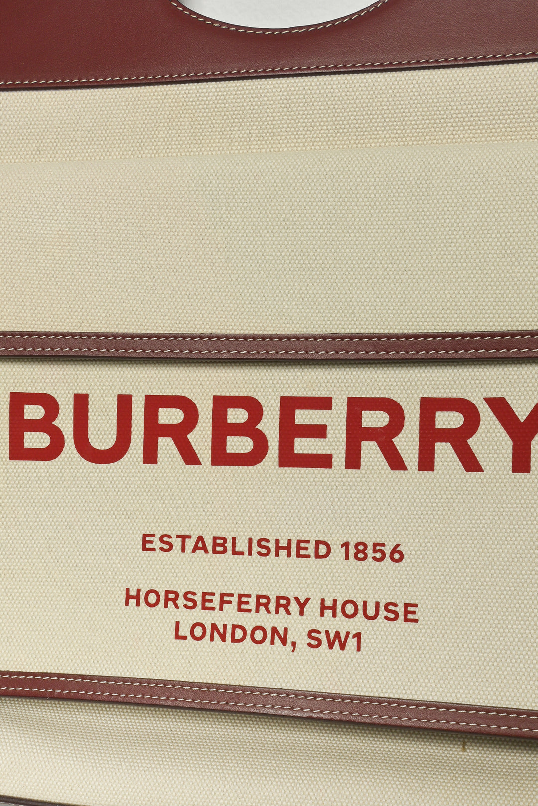 Burberry Canvas & Leather Medium Pocket Bag