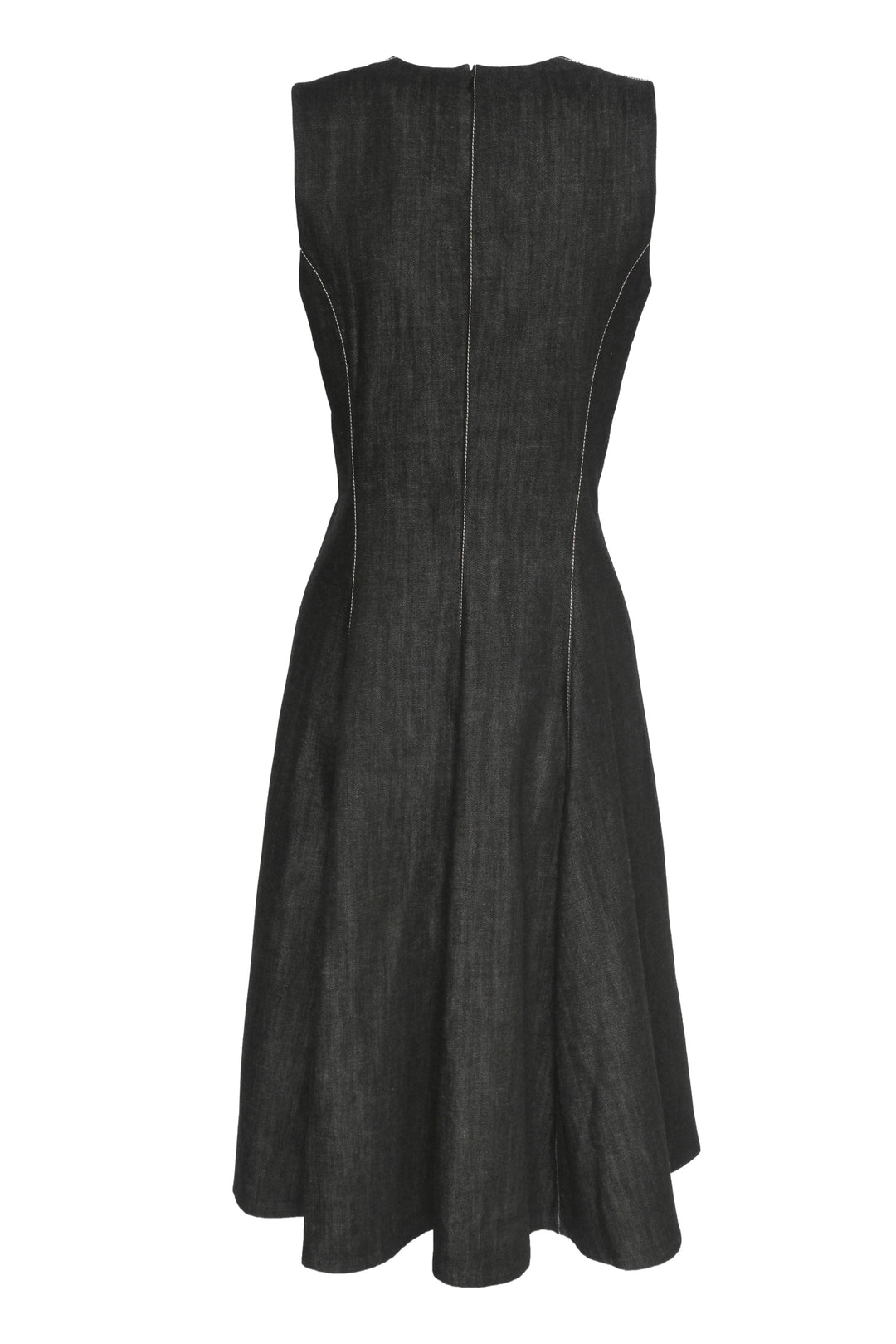 Ralph Lauren Size 8 Denim Sleeveless Midi Dress