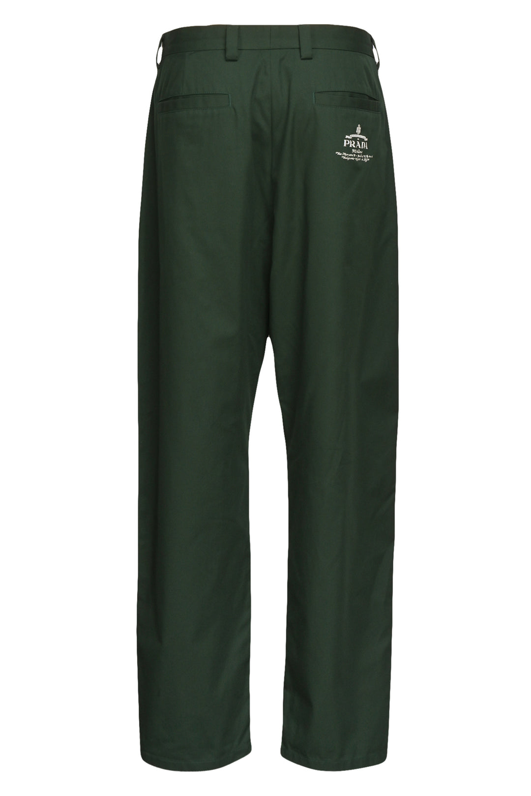 Prada Size 32 Men's 2024 Pleated Logo Pants