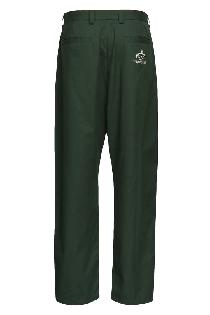 Prada Size 32 Men's 2024 Pleated Logo Pants