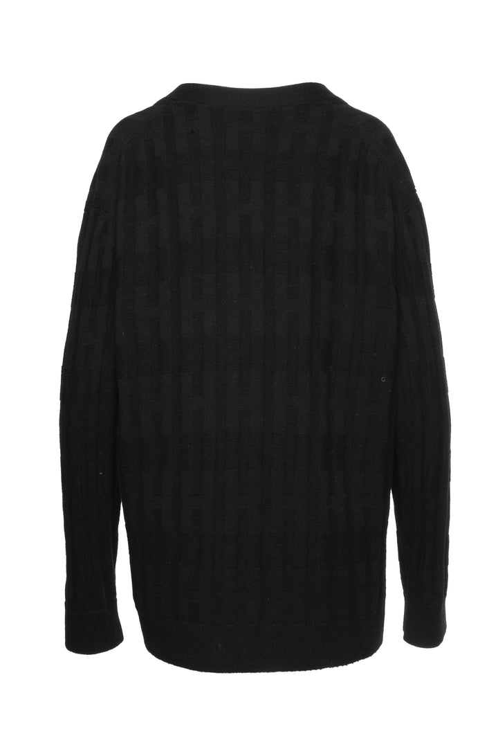 Hermes Size 38 H Logo Knit Wool Cardigan