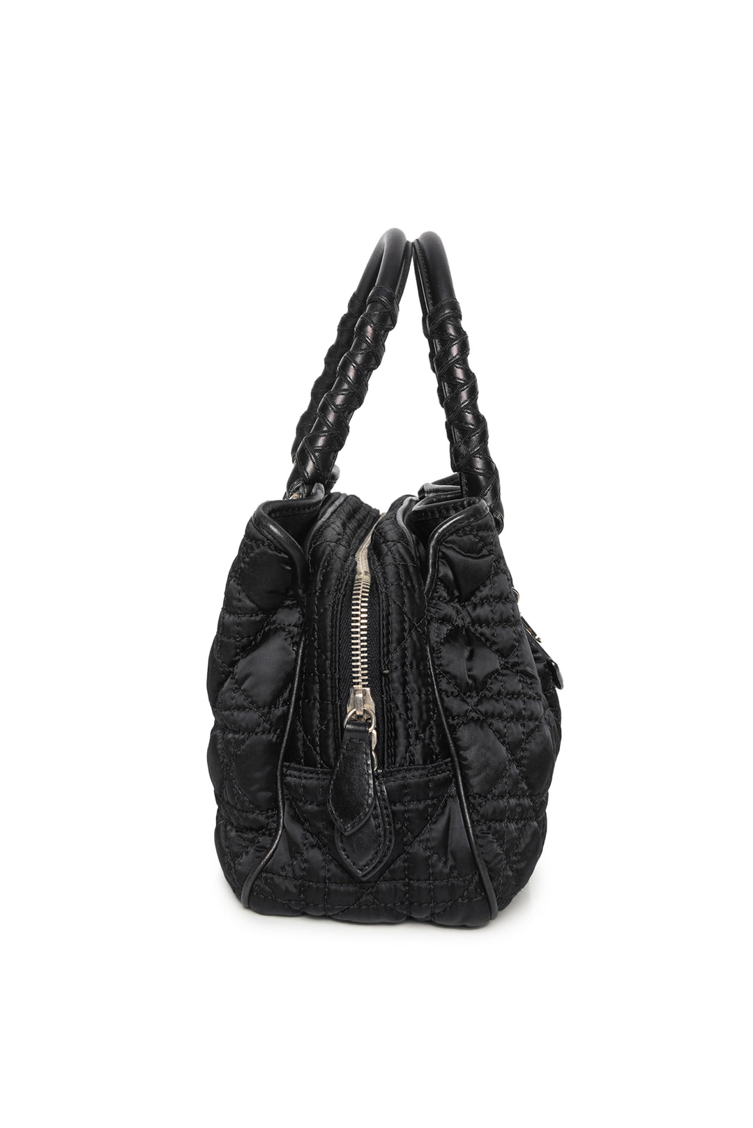 Christian Dior Cannage Quilted Satin Charming Tote