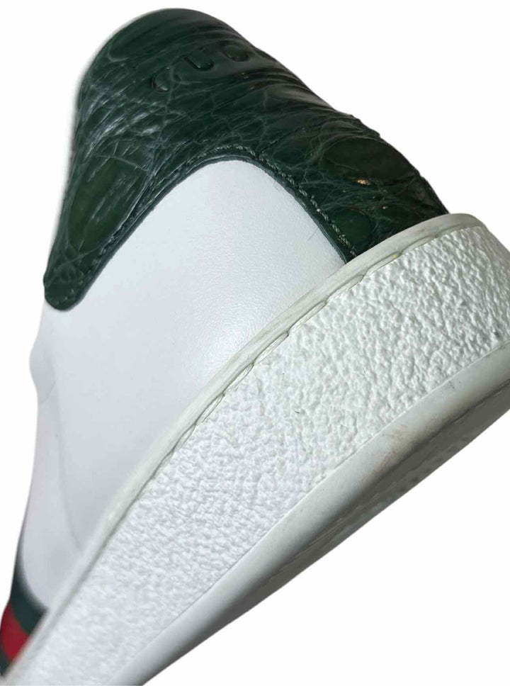 Gucci Size 39.5 Ace Leather Sneaker