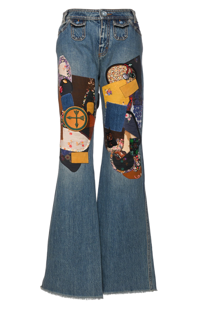 Coach Size 2 Patched Jeans