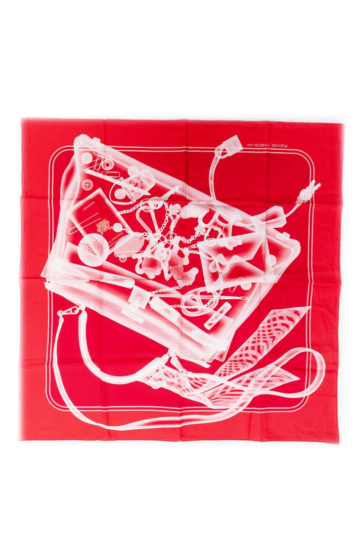 Hermes Please, Check-in Silk Scarf