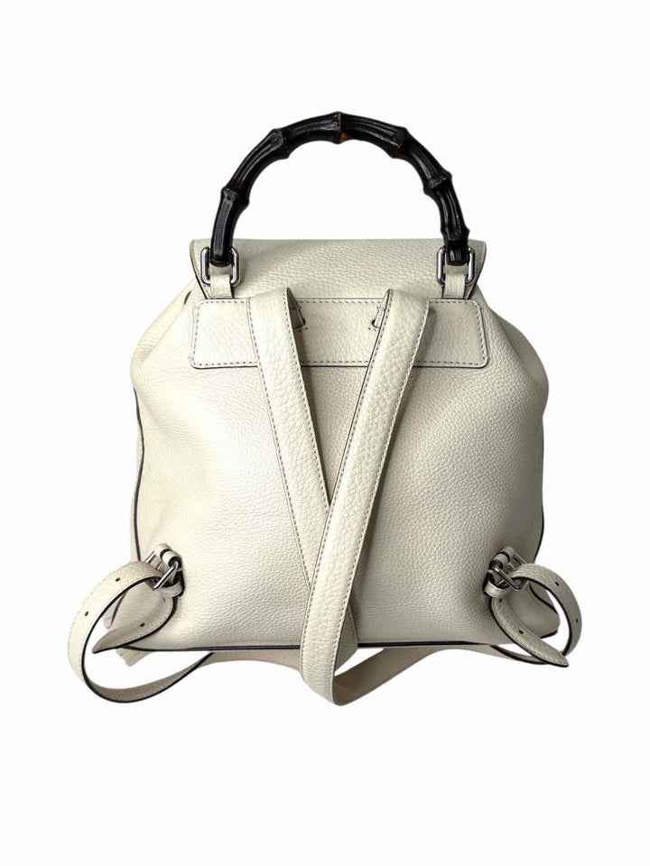 Gucci Bamboo Trim Leather  BackPack