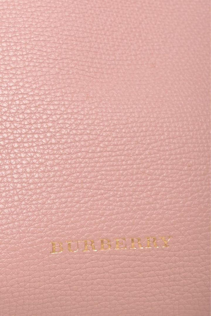 Burberry Grain Calfskin House Check Banner Tote