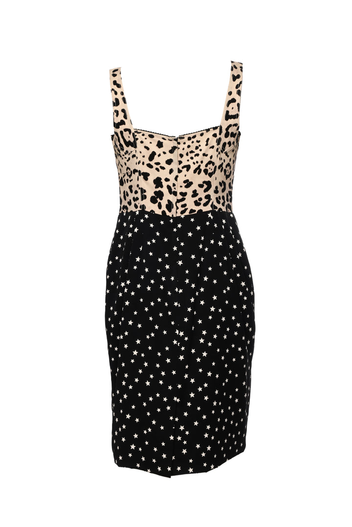 Dolce & Gabbana Size 46 2011 Silk Pattern Midi Dress