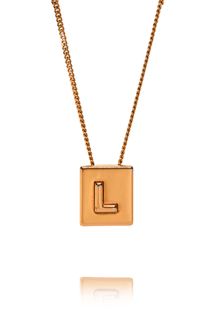 Celine Alphabet "L" Necklace