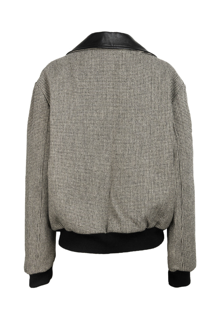 Saint Laurent Size 44 Men's 2014 Wool Tweed Bomber Jacket