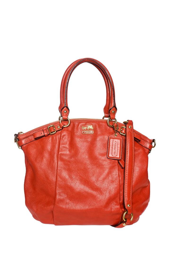 Coach Madison Leather Lindsey Satchel Shoulder Bag