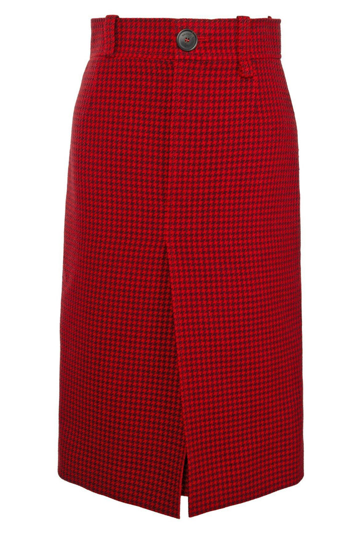 Balenciaga Size 36 2019 Houndstooth Pencil Skirt