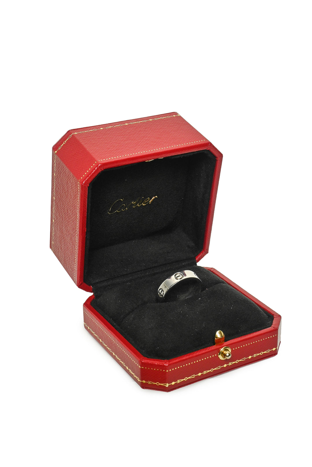 Cartier Size 10 18K White Gold Classic Love Ring