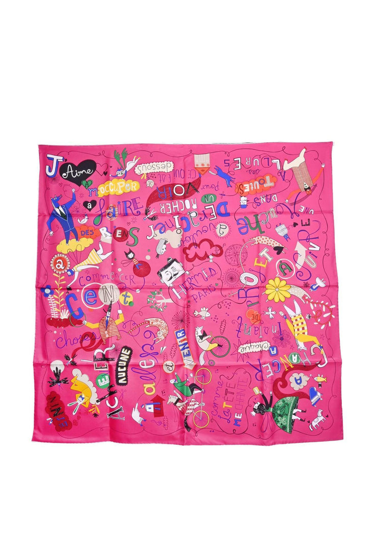 Hermes 'Les Confessions' Silk Scarf