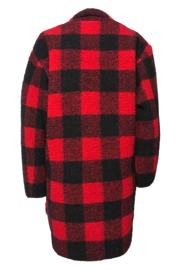 Isabel Marant Etoile Size 34 Wool-Blend Plaid Coat