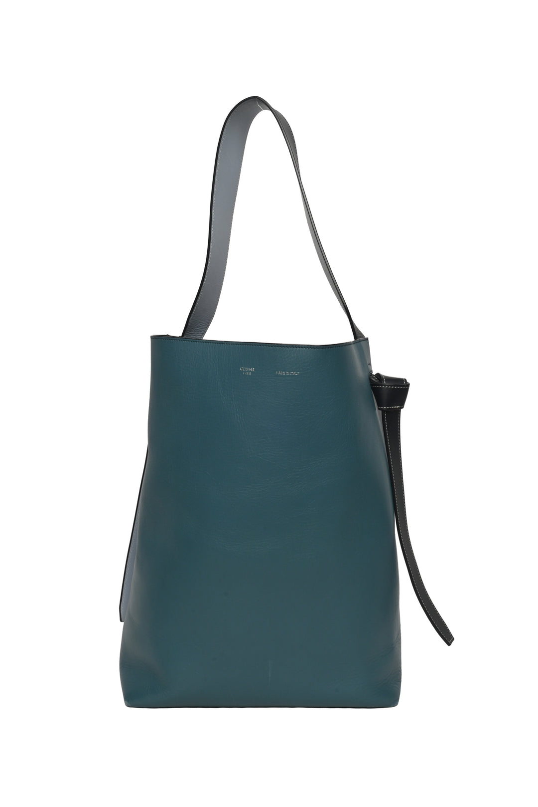 Celine Leather Twisted Cabas Tote