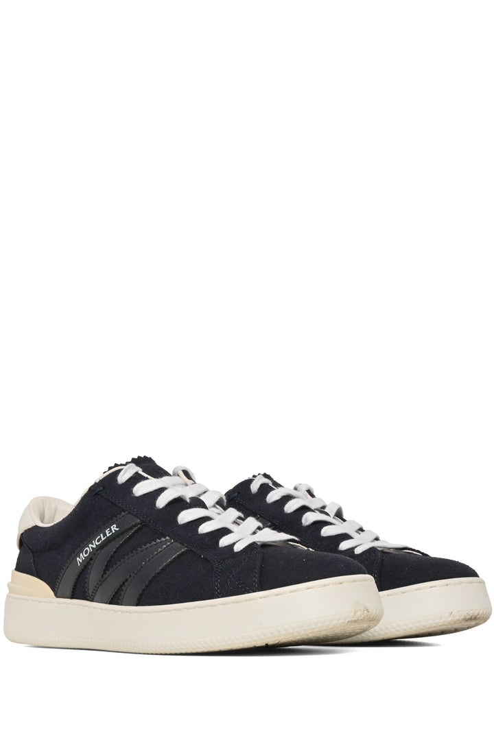 Moncler Size 41 Monaco M Leather Trimmed Suede Sneaker