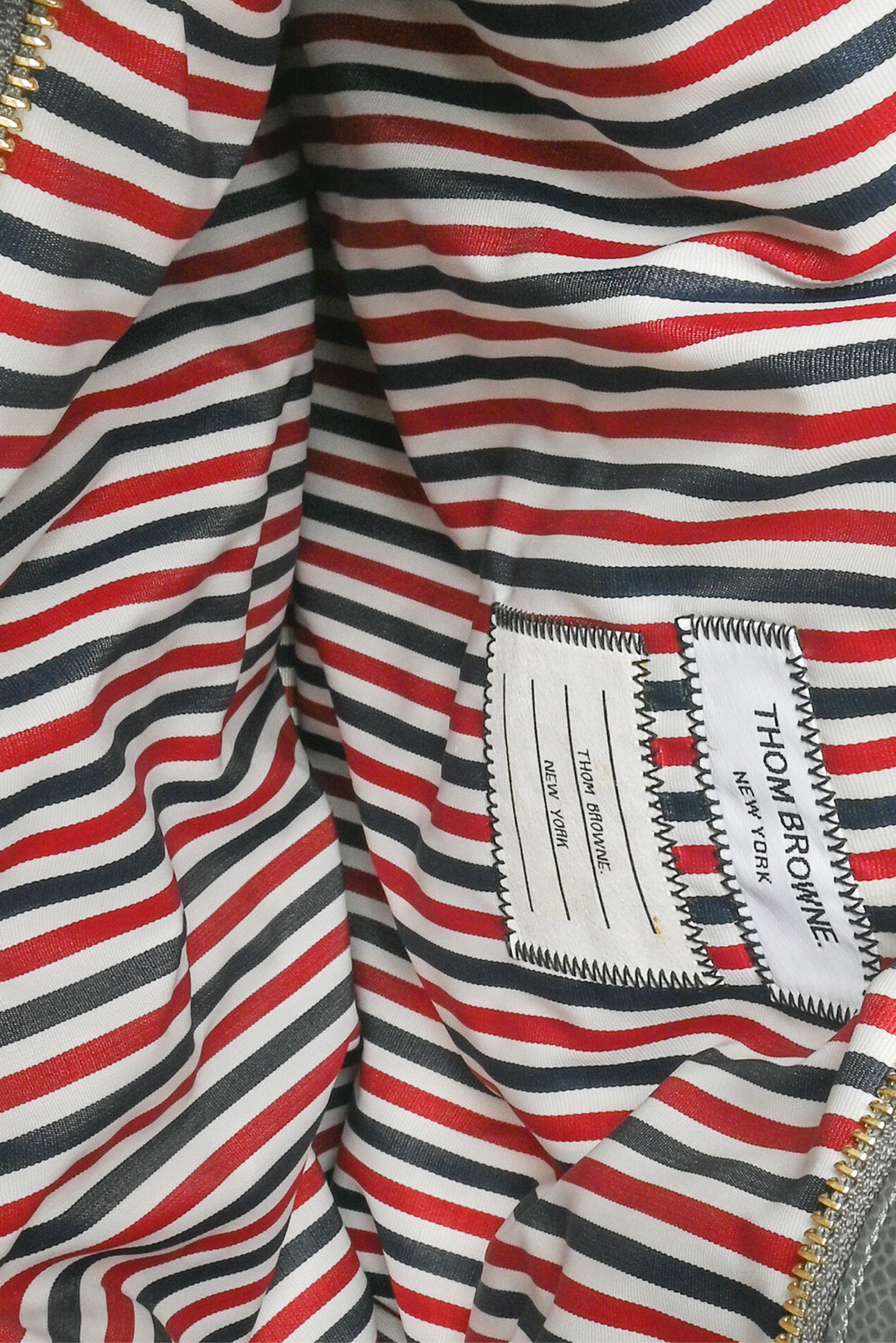 Thom Browne Printed Silk Toile Pillow Clutch With Chain