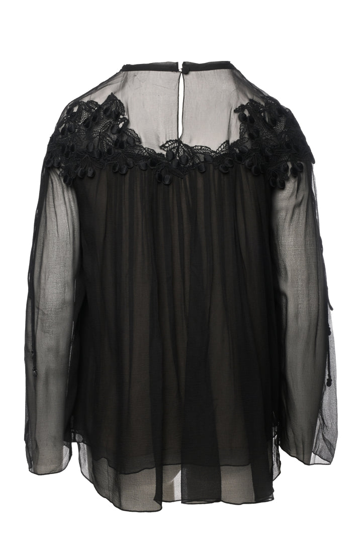 Chloe Size 38 Silk Lace Top