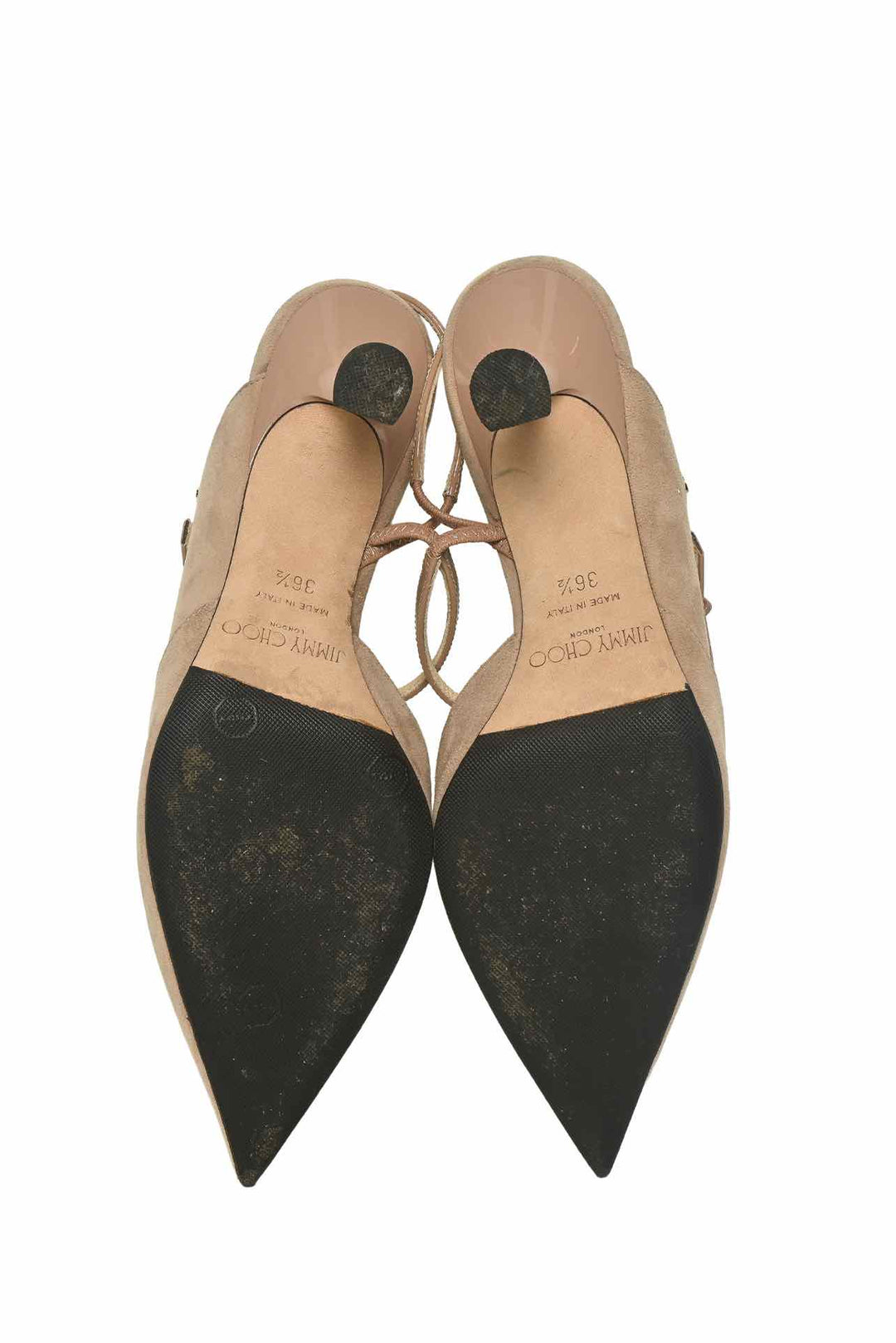 Jimmy Choo Size 36.5 Suede Ray Slingback Pumps