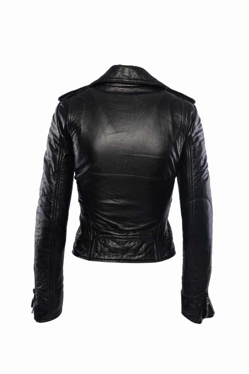 Balenciaga Size 36 2009 Biker Leather Jacket