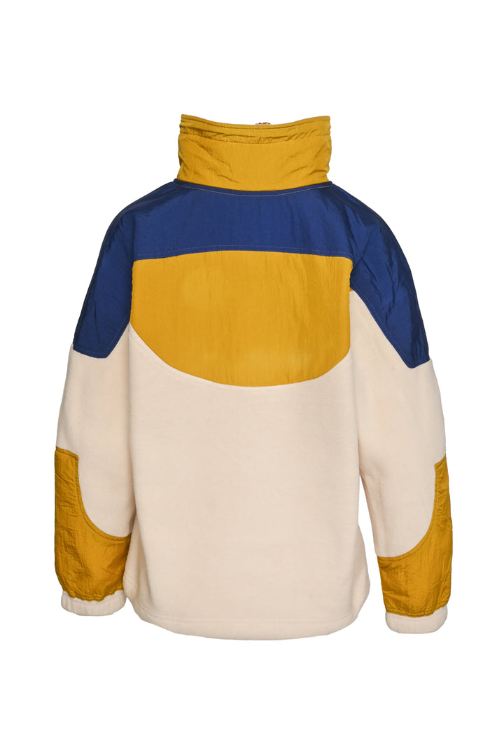 Isabel Marant Etoile Size 0 Mantsyni Color-Block Shell Trimmed Fleece Jacket