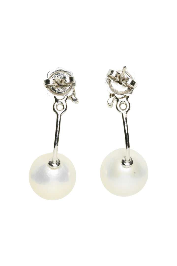 Palladio 750 White Gold, Pearl & Diamond Earrings