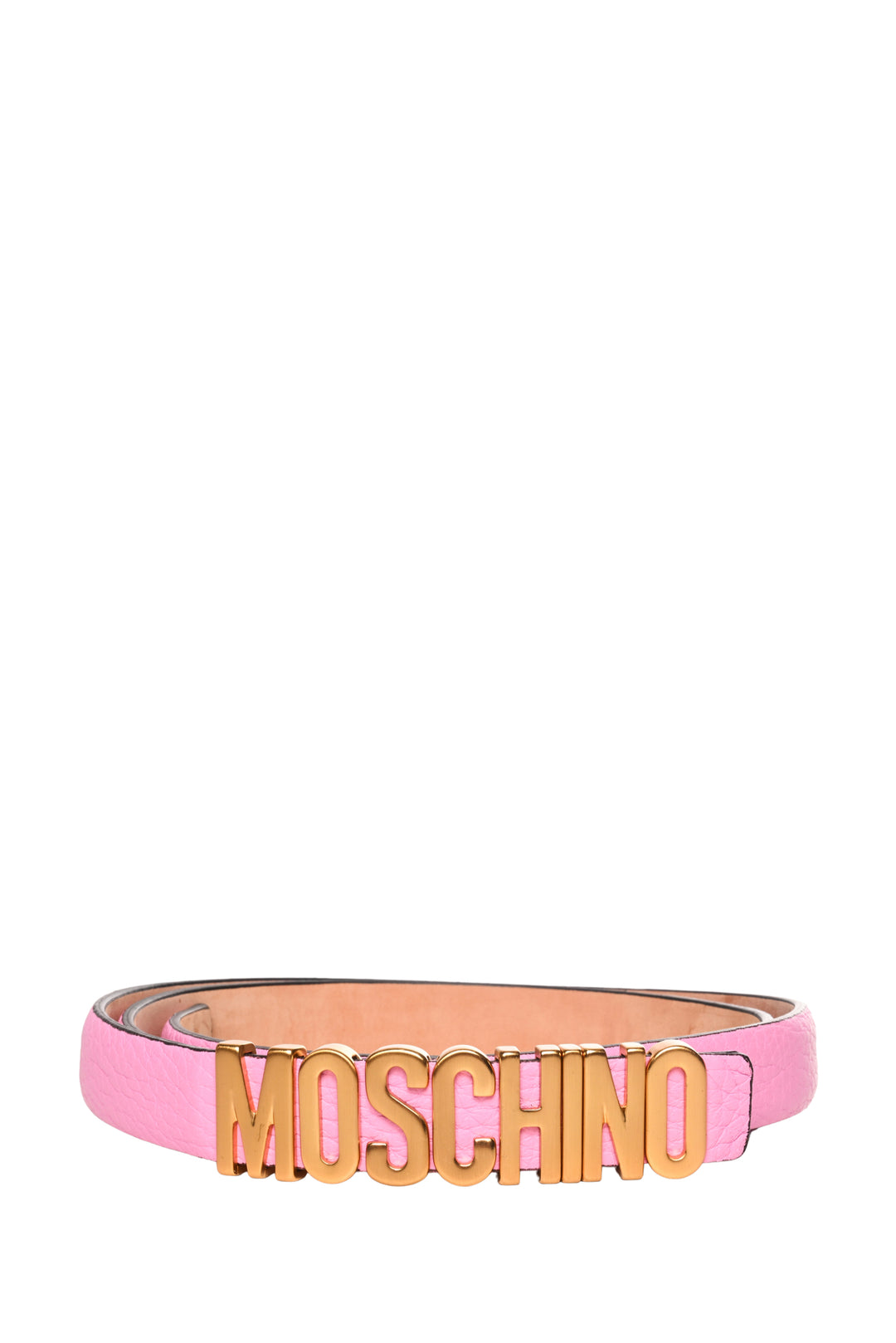 Moschino Size 38 Moschino Logo Belt
