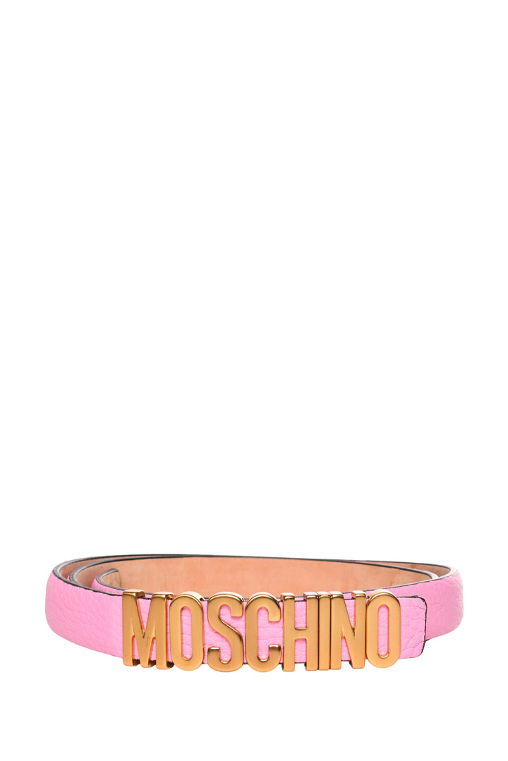 Moschino Size 38 Moschino Logo Belt