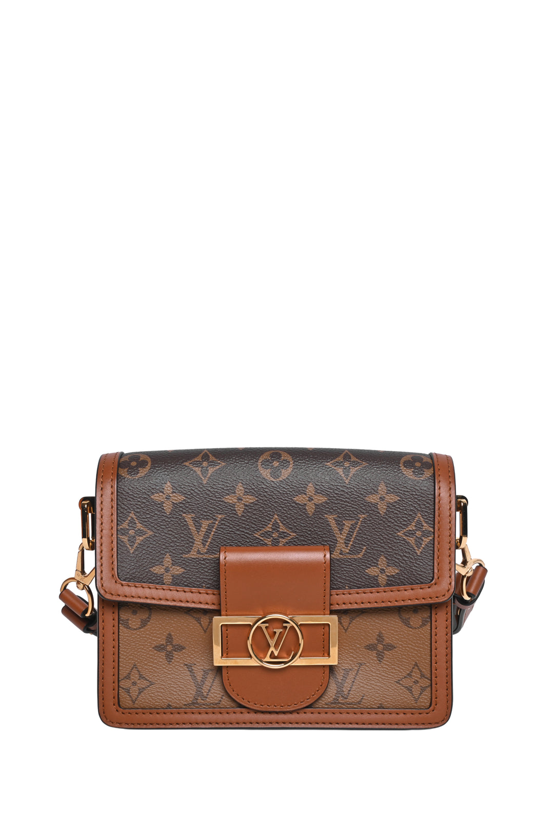 Louis Vuitton 2019 Reverse Monogram Mini Dauphine Shoulder Bag