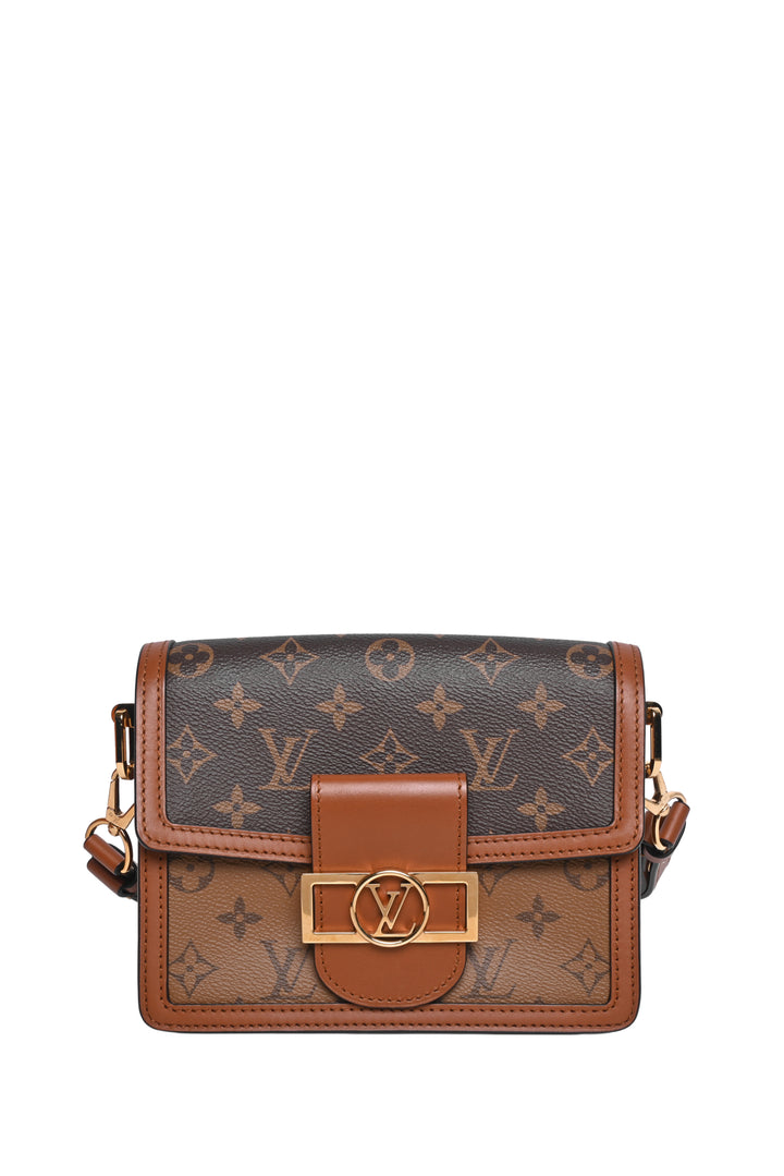 Louis Vuitton 2019 Reverse Monogram Mini Dauphine Shoulder Bag