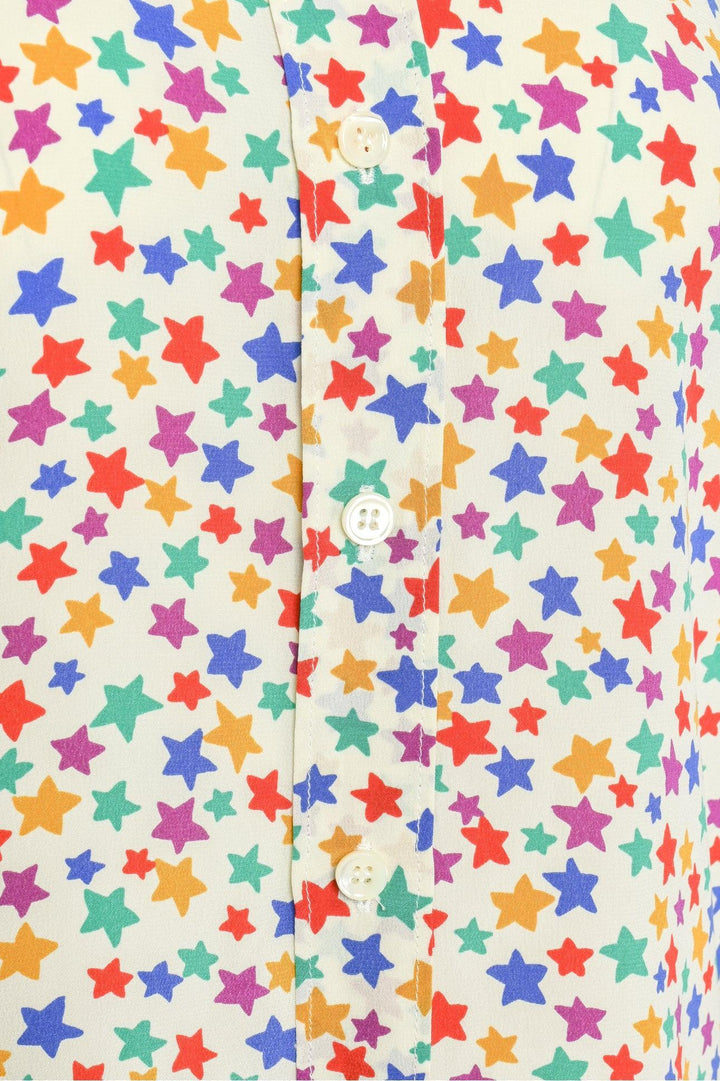 Saint Laurent Size 36 2015 Multi-colour Star Silk Blouse
