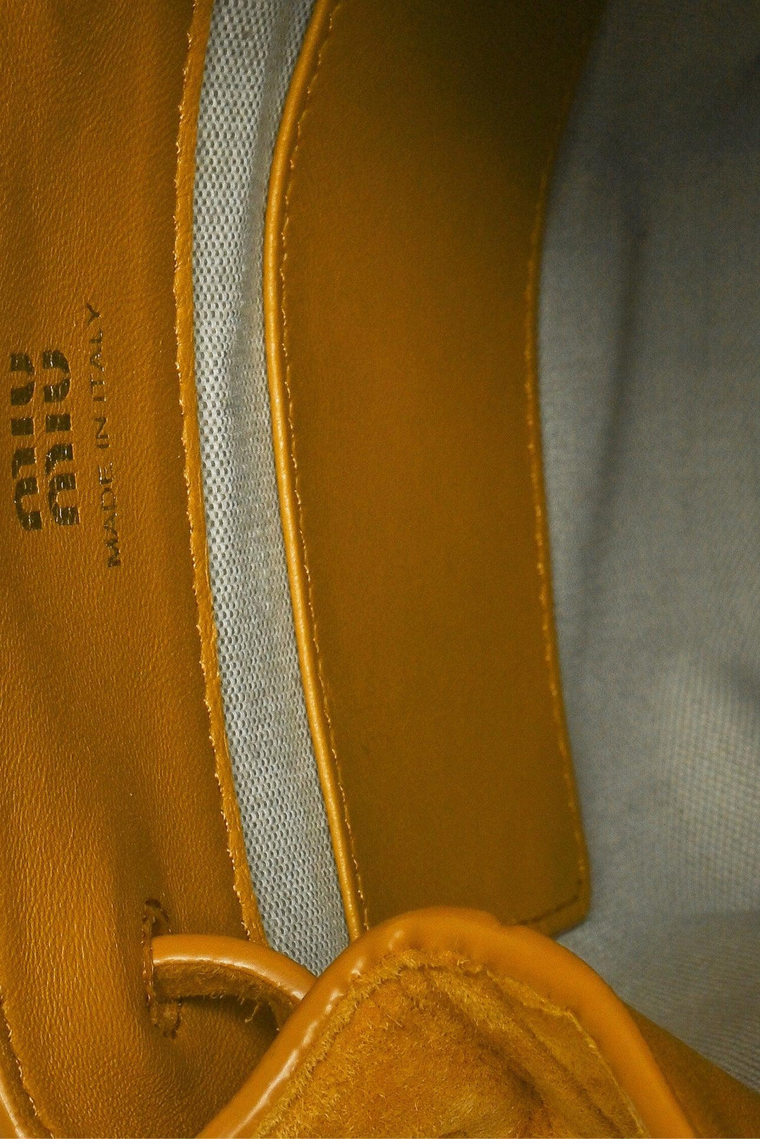 Miu Miu Embossed Suede Pouch Shoulder Bag