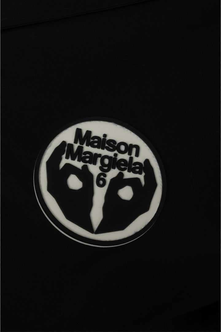 MM6 Size 38 Black Back Flap Shirt