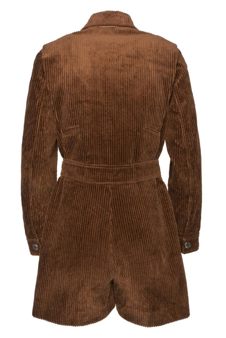 Sandro Size 34 Long Sleeved Corduroy Jumpsuit