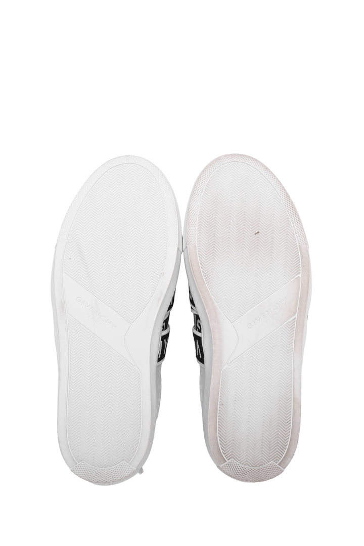 Givenchy Size 35 Urban Street Logo-Jacquard Leather Slip-On Sneaker