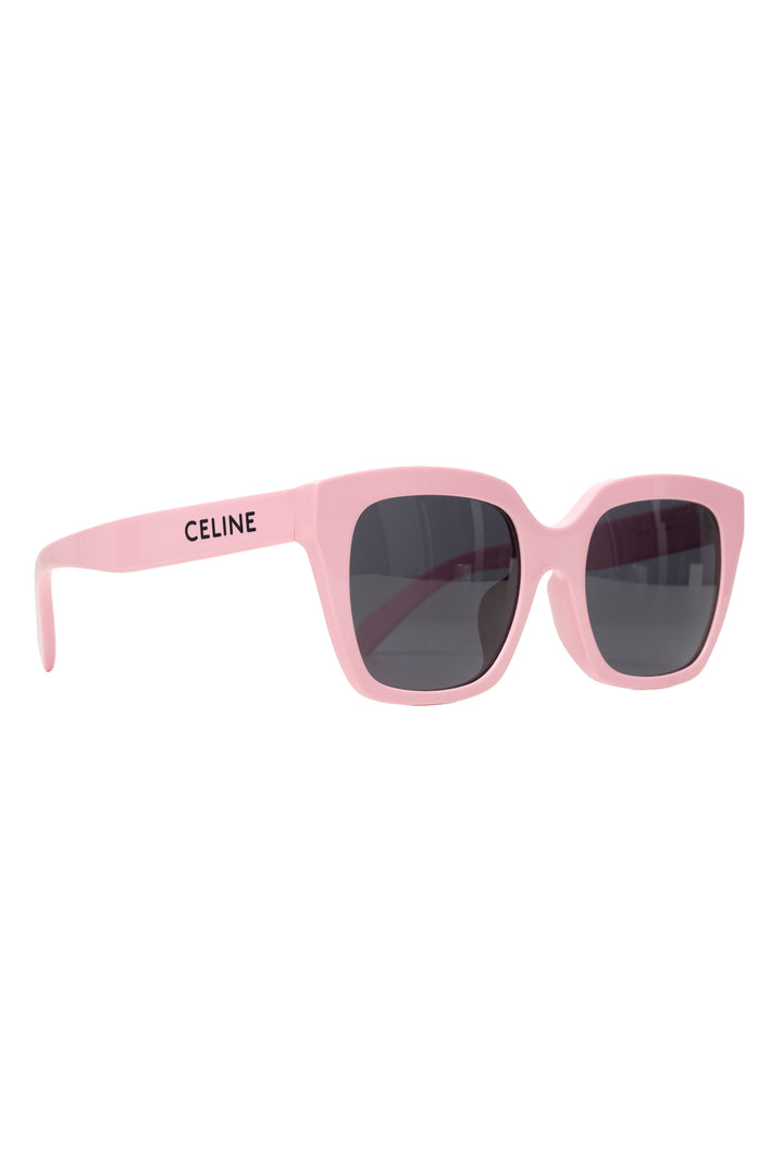 Celine Logo Monochroms Butterfly Square Sunglasses