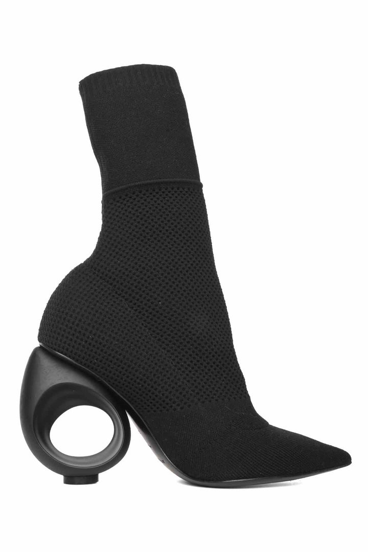 Burberry Size 36 Knit Stretch Fabric Kimberley Pointed Toe Ankle Boots