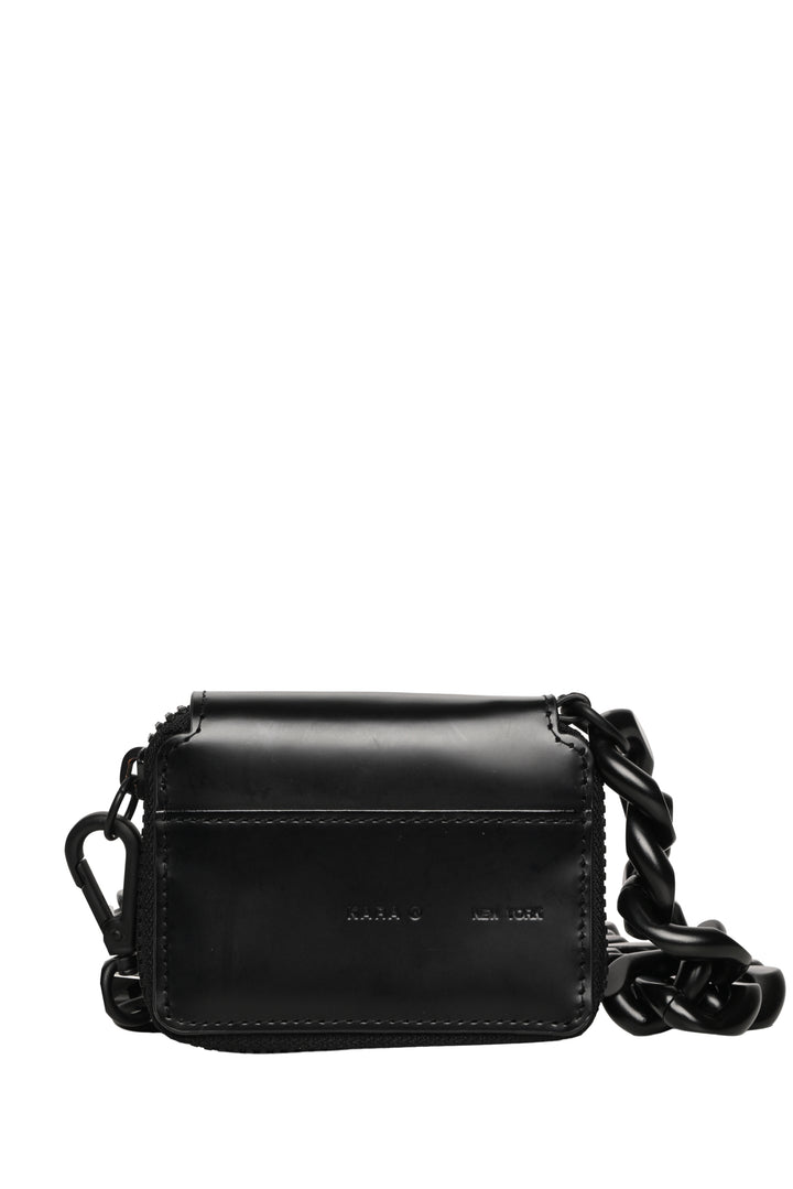 Kara Bike Leather Wallet Chain Crossbody