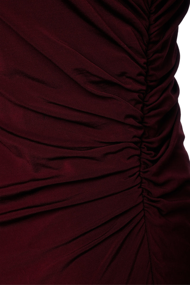 Stella Mccartney Size M Rouched Jersey Maxi Dress